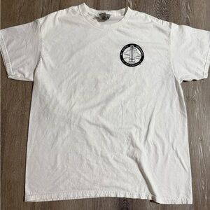 NC State Gildan White Tee with Black Graphic